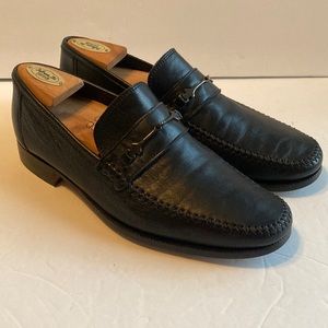 Bruno Magli Black Leather Horse Bit Loafers in Size 8 M